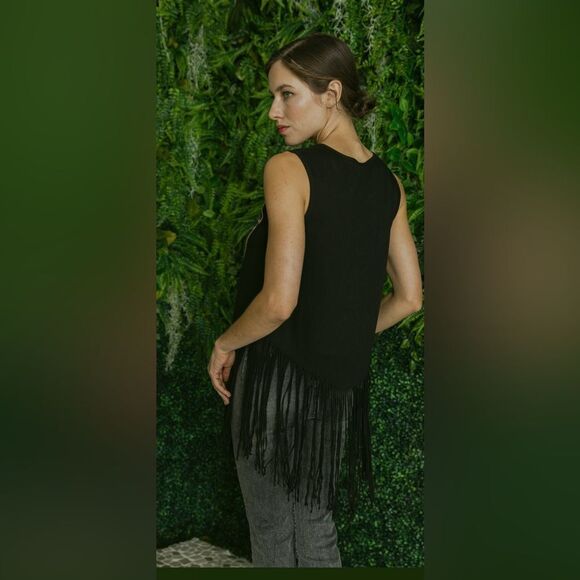 Vocal Apparel Liberty Fringe Top - Picture 2 of 3